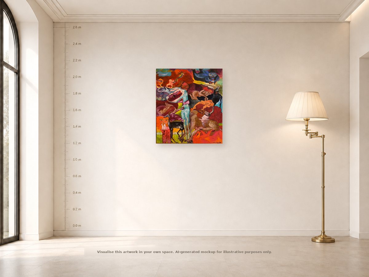 Shown on a wall