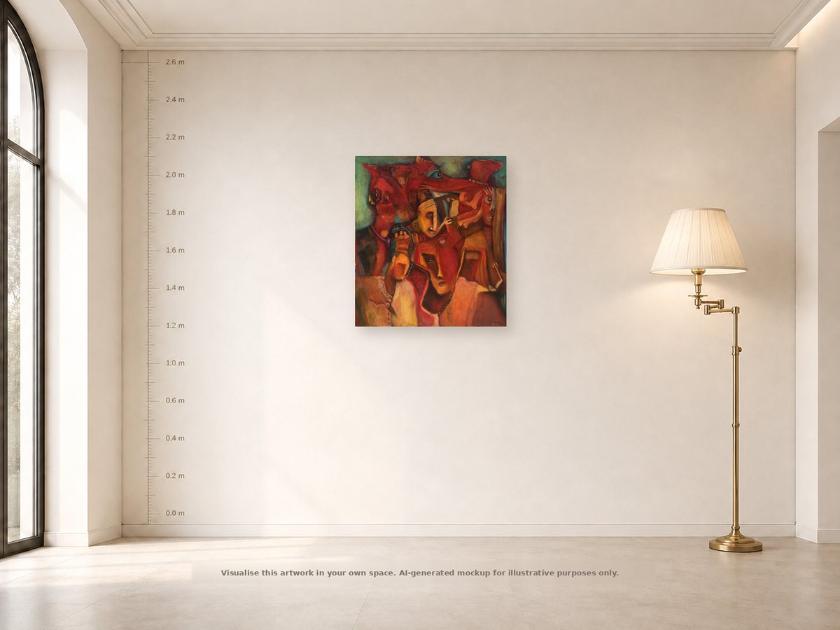 Shown on a wall