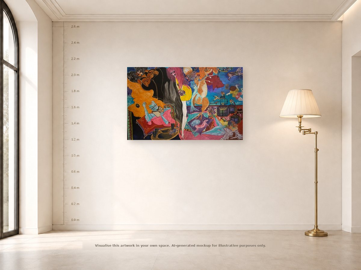 Shown on a wall