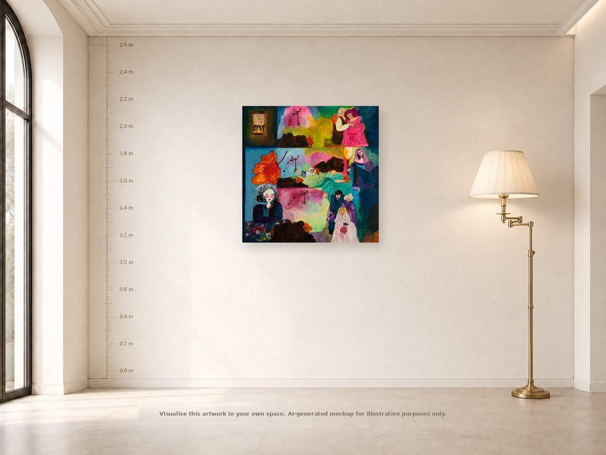 Shown on a wall