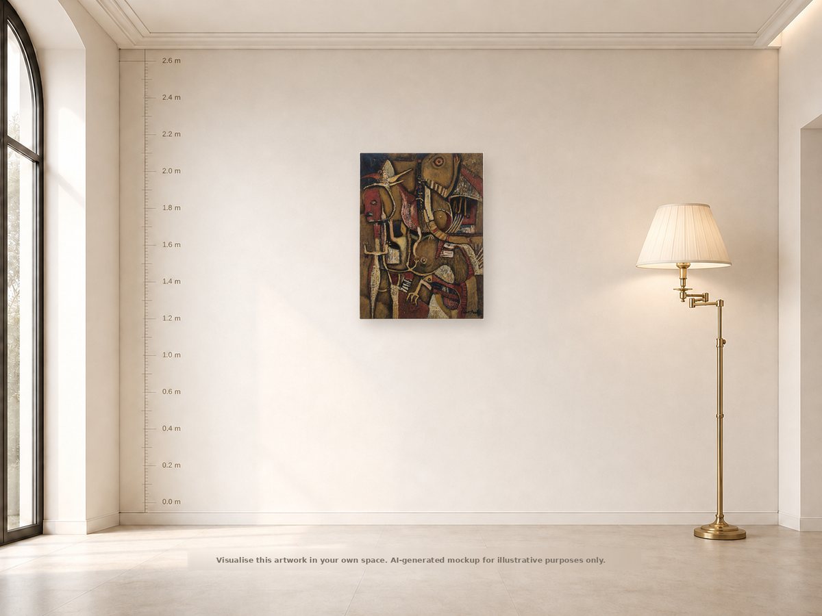 Shown on a wall
